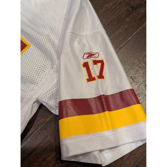 Washington Redskins Football Jersey Mens XL White NFL Reebok J Campbell 17 - Picture 7 of 11